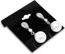 100 PC Black Plastic Earring Card 2" x 2" Hang Jewelry Display Plain Cards Retail Supplies
