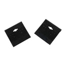 100 PC Black Plastic Earring Card 2" x 2" Hang Jewelry Display Plain Cards Retail Supplies