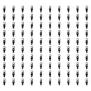 100 PCS BLACK Plastic Swivel LAUNDRY HOOK-CLIPS Clothes Pin Display Store Fixture