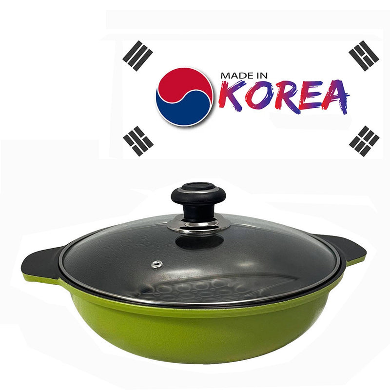 11'' (28cm) 3D Diamond Coating Nonstick Jumbo Wok Cookware
