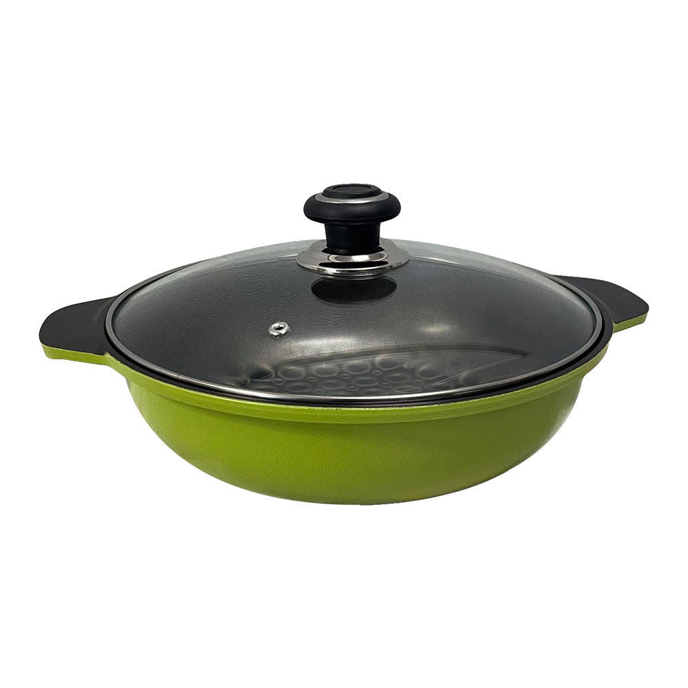 11" (28cm) 3D Diamond Coating Nonstick Jumbo Wok, Made in Korea Cookware Pan for Stir Fry, Sauteing, and Everyday Cooking