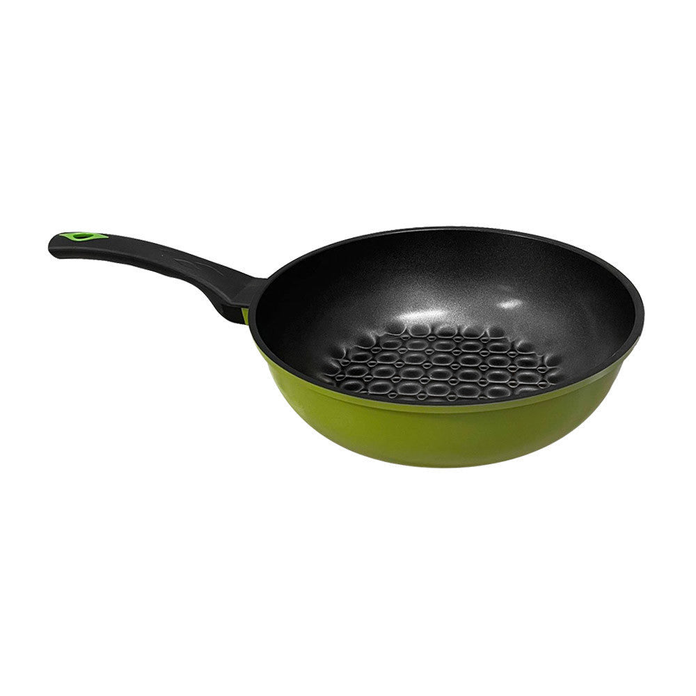 11'' (28cm) 3D Diamond Coating Nonstick Wok Cookware Pan Cooking