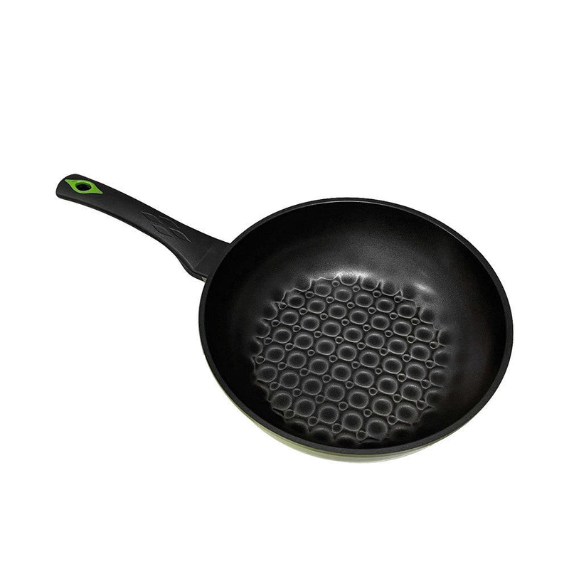 11'' (28cm) 3D Diamond Coating Nonstick Wok Cookware Pan Cooking