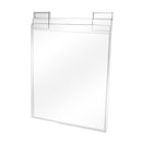 11-1/2''W x 15'' Slatgrid Gridwall Lucite Clear Acrylic T-Shirt Display Panel