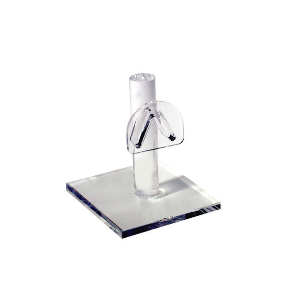 2 Pc 3'' High Lucite Acrylic Single Eyeglass Display Fixture Countertop Stand Retail Store
