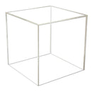 12'' x 12'' x 12'' 5 Sided Lucite Clear Acrylic Cube Bin Retail Display