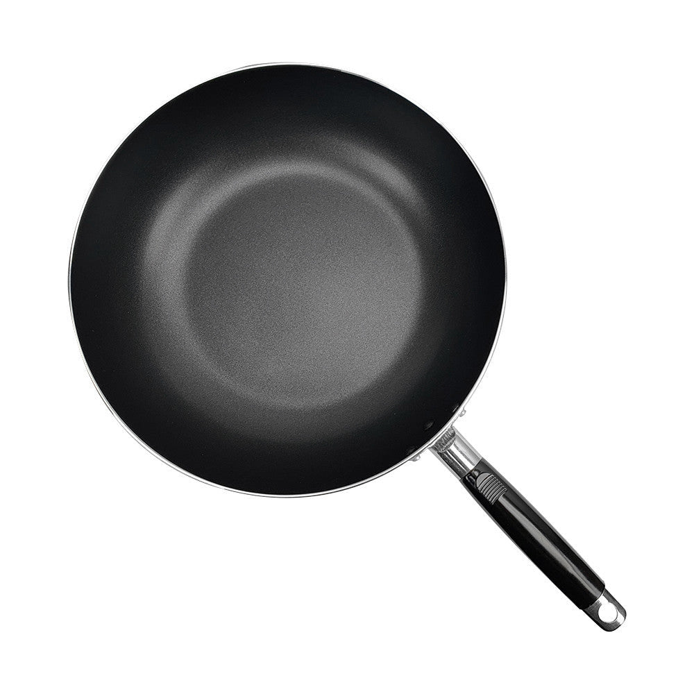 12-1/2''(32cm) Non-Stick Coating Wok Frying Pan Cooking Pot Cookware Kitchen