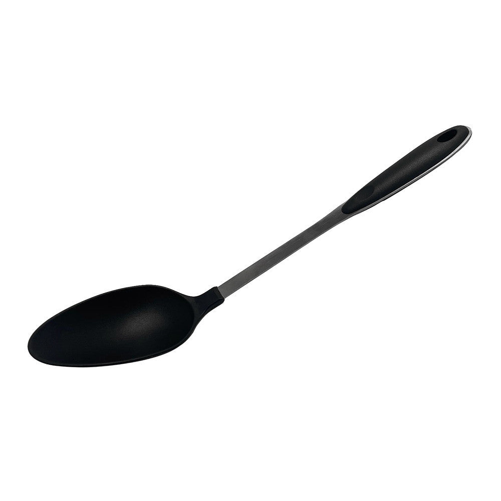 13'' Black Nylon Spoon Stainless Steel Handle Kitchen Tools Utensil