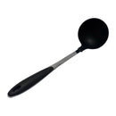 13-1/2'' Black Nylon Ladle Stainless Steel Handle Kitchen Tools Utensil