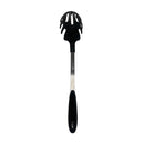 13-1-4'' Black Nylon Pasta Server Spaghetti Fork Stainless Steel Handle Utensil