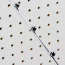 14" Long Chrome Pegboard 6 ball Waterfall Hanging Fixture Display