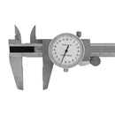 150mm Precision Stainless Steel Metric Dial Caliper 0.02mm Graduation Shockproof