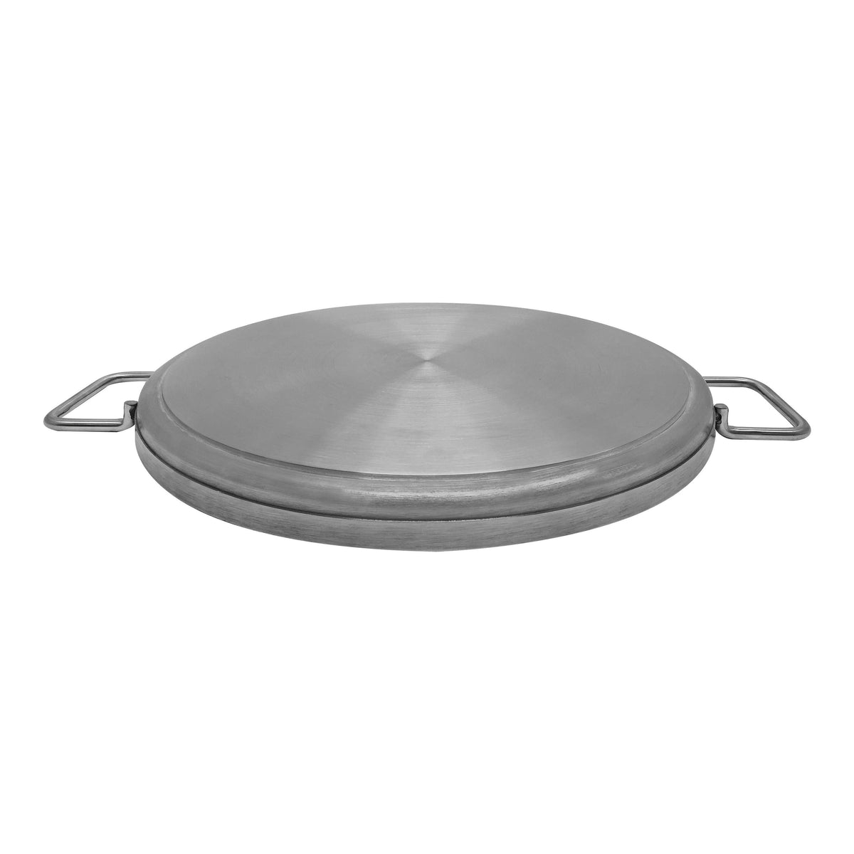 16'' Diameter Stainless Steel Flat Comal Griddle Pan Cookware