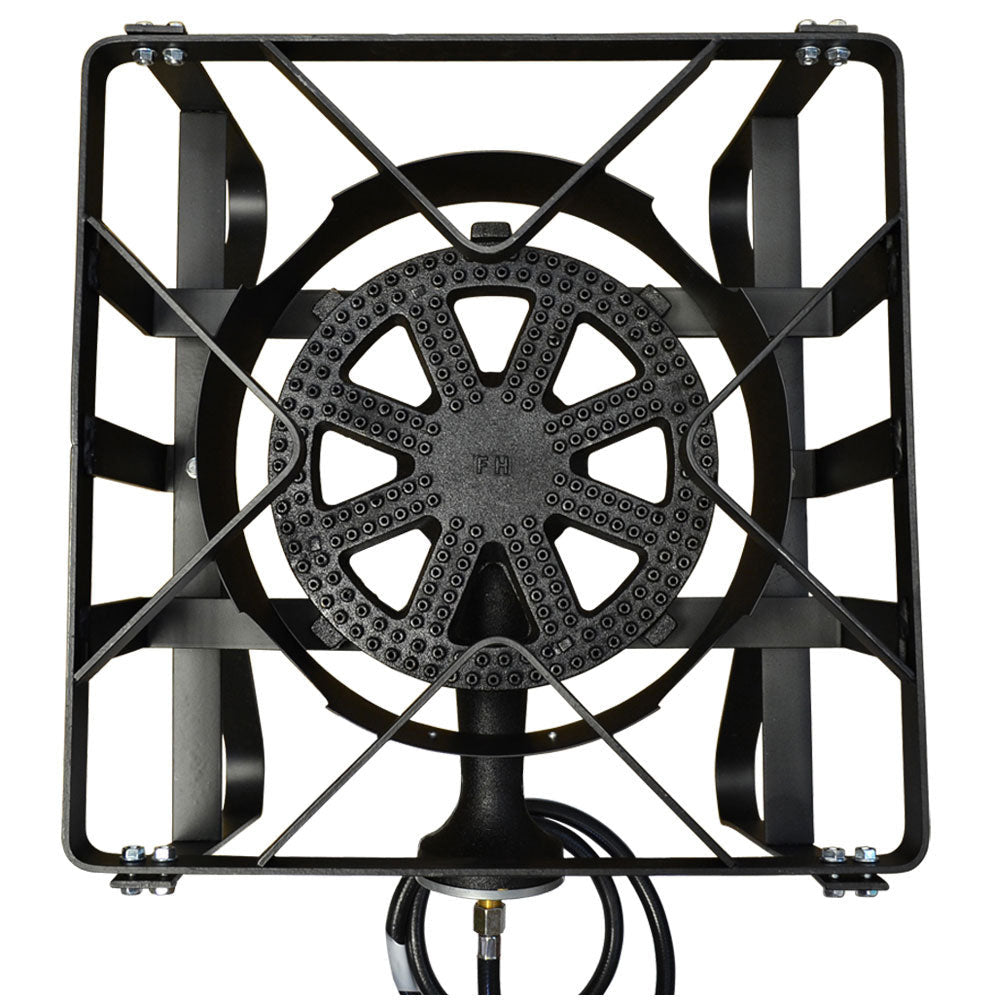 16'' SQUARE High Pressure Propane Gas Stove Single Burner Outdoor Cooker