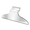16'' x 7'' Slatwall Lucite Acrylic Hanger Fixture Display Retail Store
