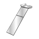 4 Pcs 180 Degrees Swivel Slatwall Shoe Heel Rotate Display Angled Lucite Rack