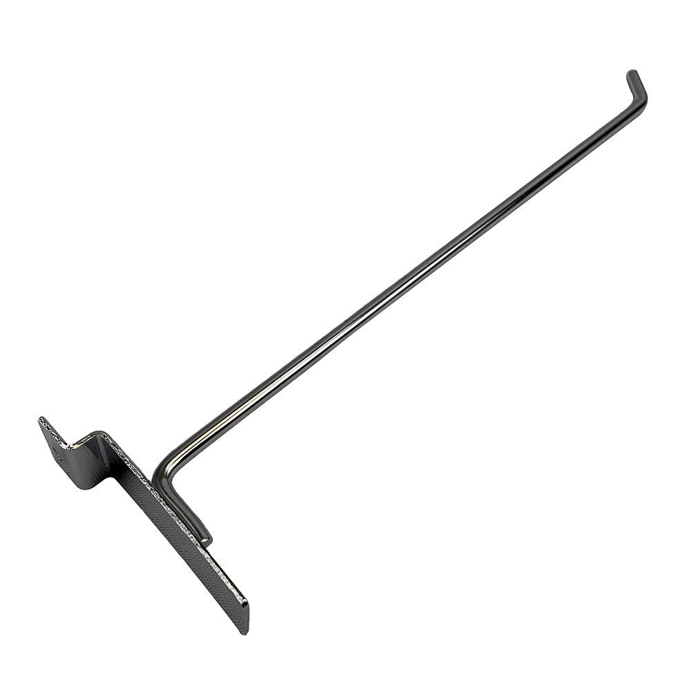2 Pc 12'' Chrome Slatwall Hook Hooks Retail Display Wire Metal Hanger