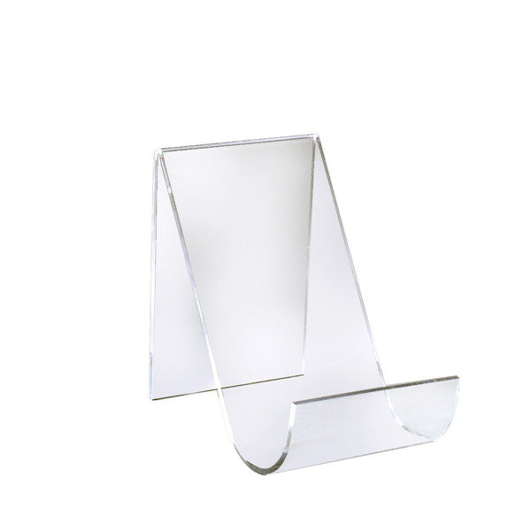 2 Pc 5''H Clear Acrylic Book Clutch Bag Easel Literature Holder Rack Stand Display Fixture