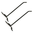 2 Pc 8'' Raw Steel Slatwall Hook Hooks Retail Display Wire Metal Hanger