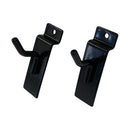2 Pcs 1'' Black Slatwall Hook Hooks Retail Display Wire Metal Hanger