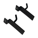 2 Pcs 1'' Black Slatwall Hook Hooks Retail Display Wire Metal Hanger