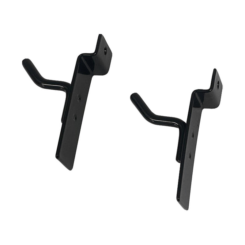 2 Pcs 1'' Black Slatwall Hook Hooks Retail Display Wire Metal Hanger