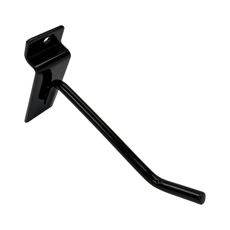 2 Pcs 4'' Black Slatwall Hook Hooks Retail Display Wire Metal Hanger