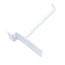 2 Pcs 6'' White Slatwall Hook Hooks Retail Display Wire Metal Hanger