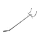 20 PC Peg Board 6" Long Shelving Hooks 1-8" Thick Pegboard Zinc Steel Wire Wall Panel Board Display