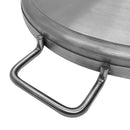 20'' Diameter Stainless Steel Flat Comal Griddle Pan Cookware