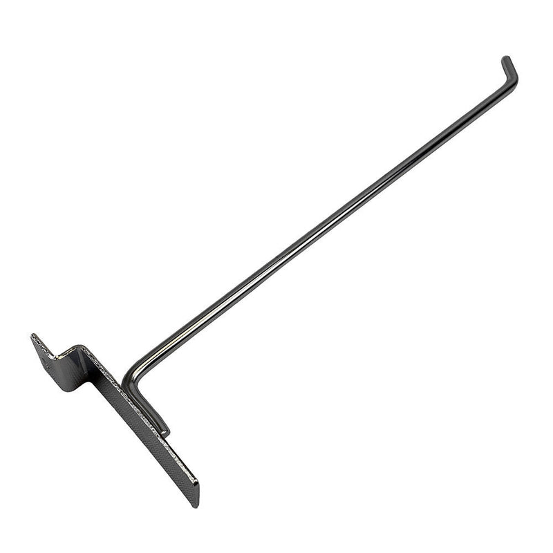 24 Pc 12'' Chrome Slatwall Hook Hooks Retail Display Wire Metal Hanger