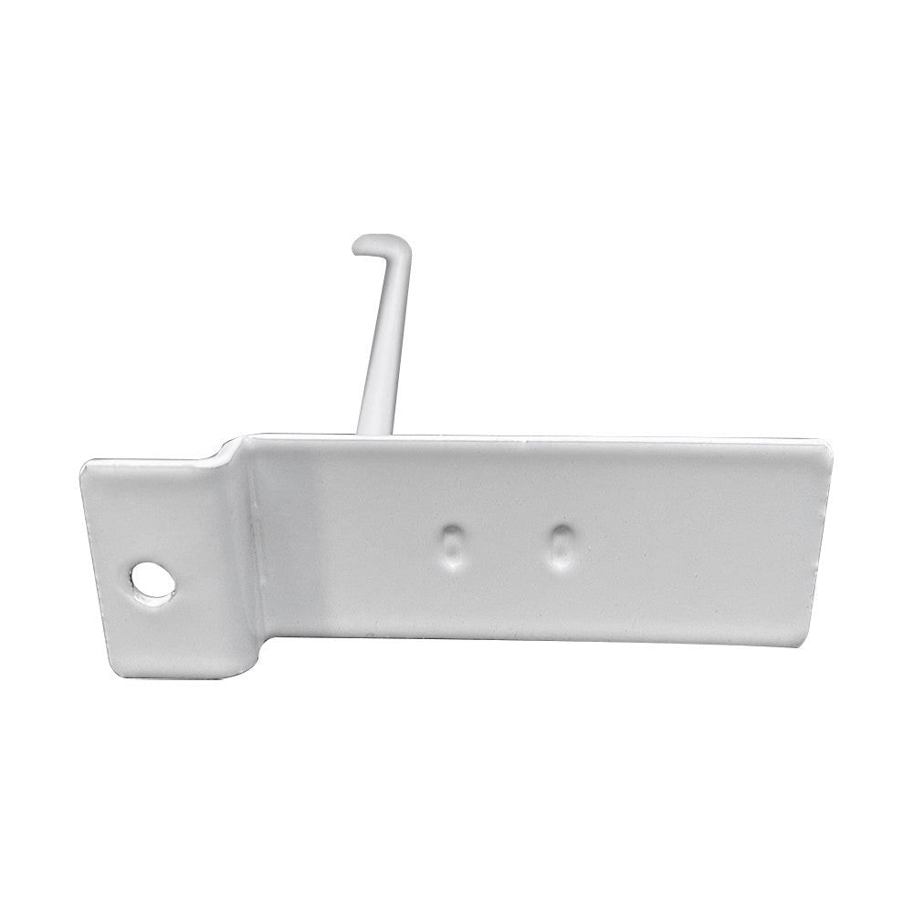 24 Pc 12'' Gloss White Slatwall Hook Hooks Retail Display Wire Metal Hanger