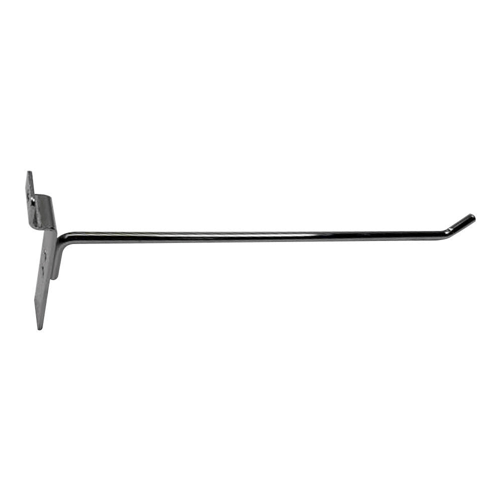 24 Pcs 10'' Chrome Slatwall Hook Hooks Retail Display Wire Metal Hanger