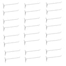 24 Pcs 10'' White Slatwall Hook Hooks Retail Display Wire Metal Hanger