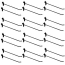 24 Pcs 12'' Black Slatwall Hook Hooks Retail Display Wire Metal Hanger