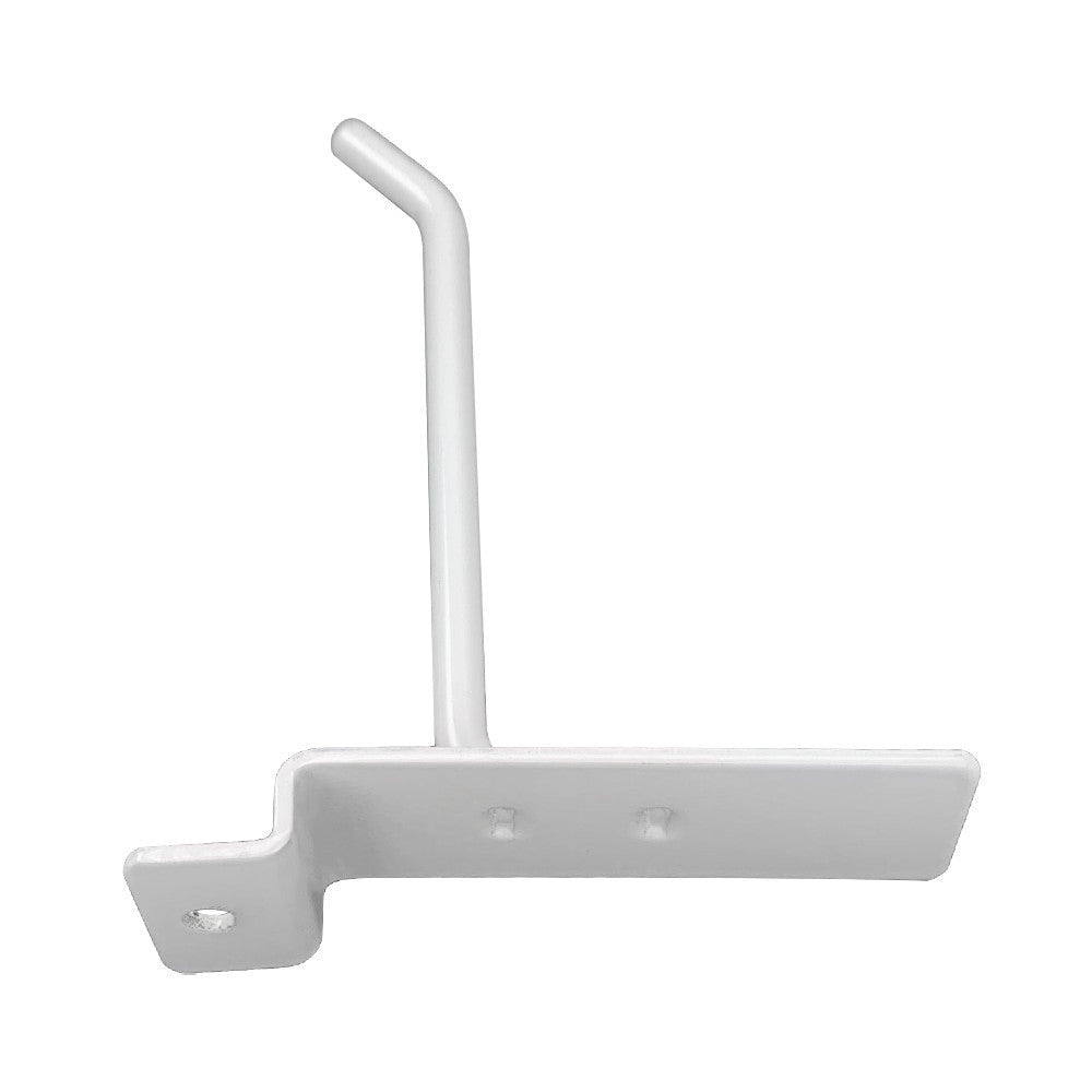 24 Pcs 4'' Gloss White Slatwall Hook Hooks Retail Display Wire Metal Hanger