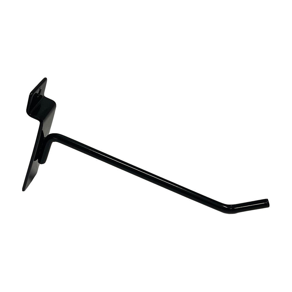 24 Pcs 6'' Black Slatwall Hook Hooks Retail Display Wire Metal Hanger