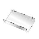 24'' x 10-1/2'' Lucite Clear Acrylic Slatwall Slant Shelf Retail Display Fixture
