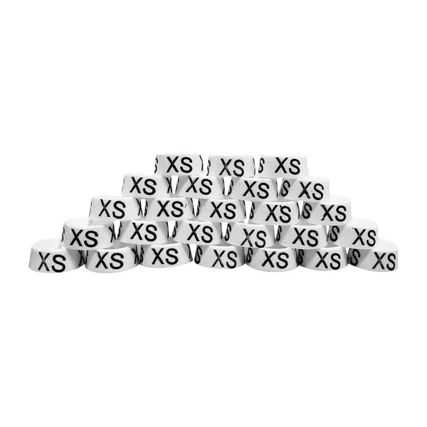 25 Pc XS Snap On Size Dividers Hanger Clothes Garment Marker Tag XS Size