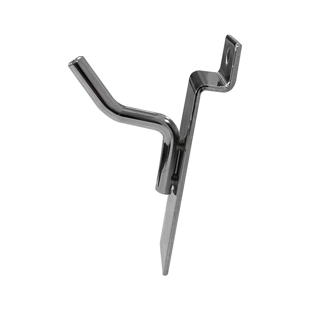 25 Pcs 1'' Chrome Slatwall Hook Hooks Retail Display Wire Metal Hanger