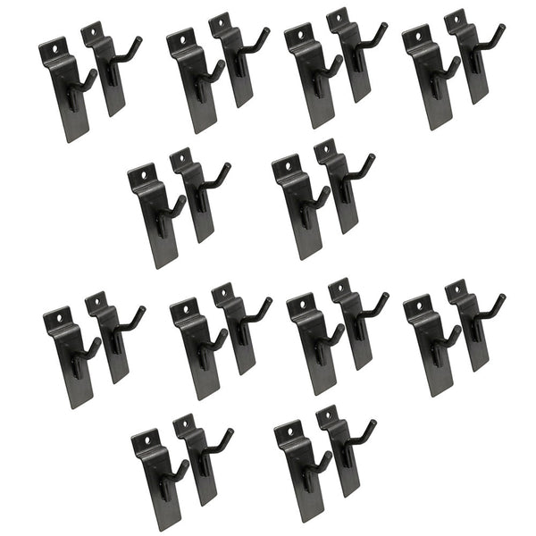 25 Pcs 1'' Raw Steel Slatwall Hook Hooks Retail Display Wire Metal Hanger