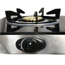 28" x 15" Propane Double Stove 2 Gas Burner Tempered Glass Cooktop Auto Ignition Stainless Steel Body