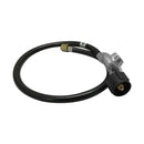 28" x 17" Propane Double Stove 2 Gas Burner MARBLE PRINT Tempered Glass Cooktop Steel Body