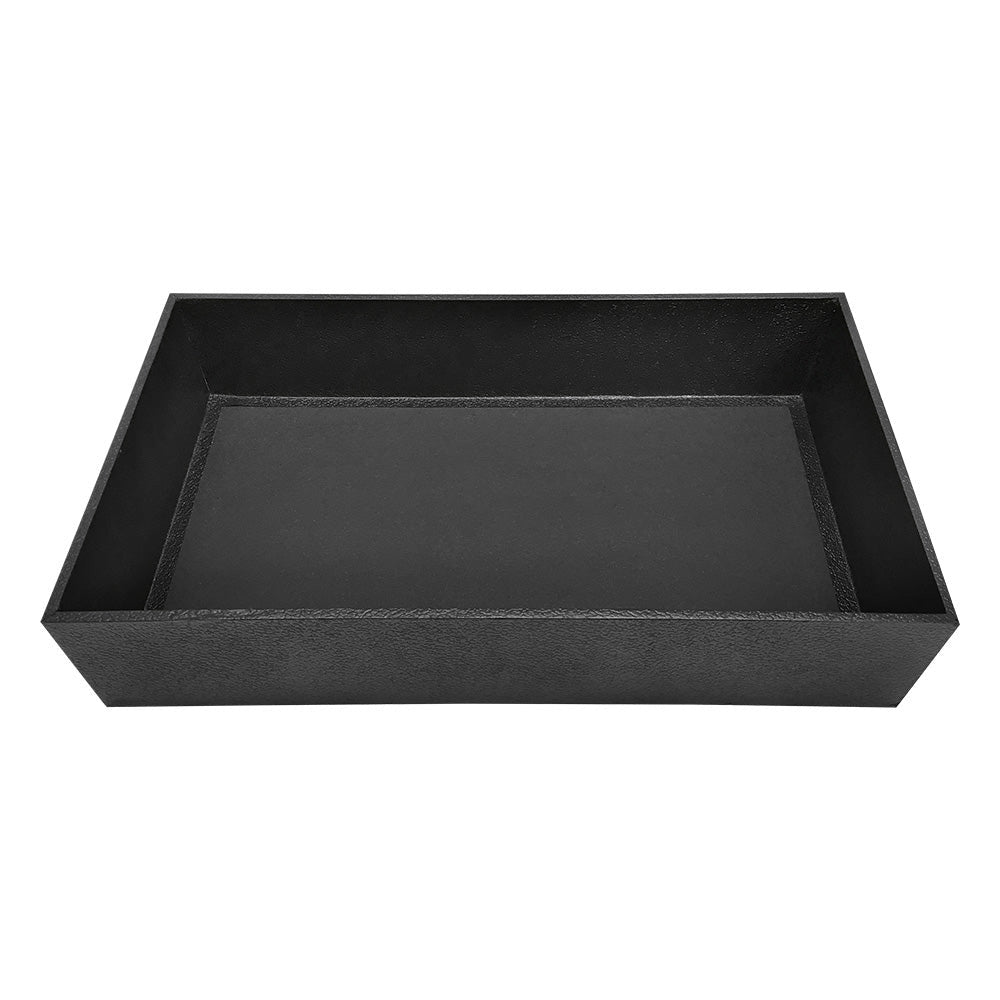 3" Deep Black Stackable Jewelry Tray Organizer Display Showcase