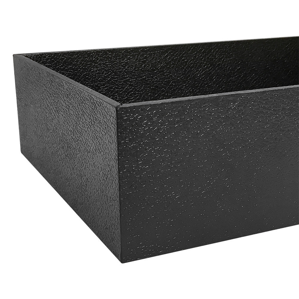 3" Deep Black Stackable Jewelry Tray Organizer Display Showcase
