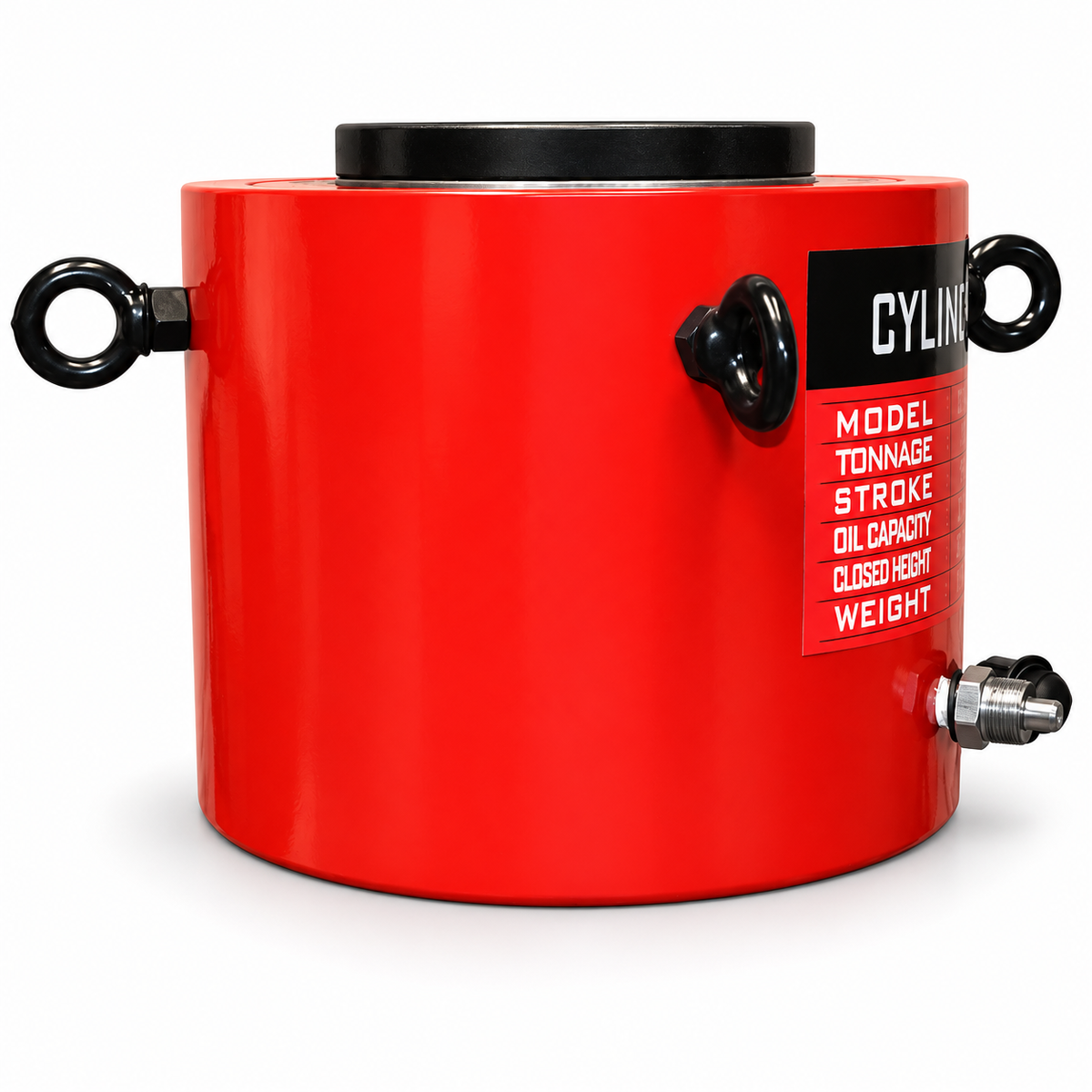 300 Ton Hydraulic Cylinder Jack Ram 2" (50mm) Stroke, 270mm Closed Height Lifting Hydraulic Jack for Presses, Machinery & Workshop Equipment