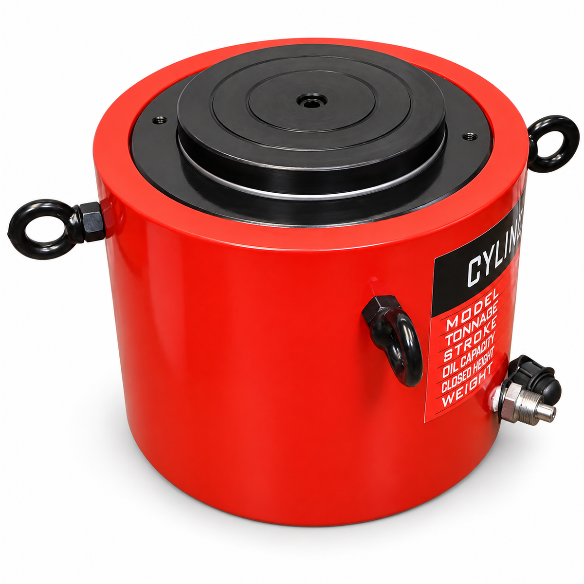 300 Ton Hydraulic Cylinder Jack Ram 2" (50mm) Stroke, 270mm Closed Height Lifting Hydraulic Jack for Presses, Machinery & Workshop Equipment