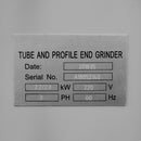 3HP Industrial 4"x78" Tube Profile End Grinder Belt Sander 100x2000 mm 3410-RPM 3-Phase 220V