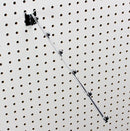 4 Pc 14" Long Chrome Pegboard 6 ball Waterfall Hanging Fixture Display