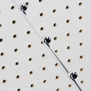 4 Pc 14" Long Chrome Pegboard 6 ball Waterfall Hanging Fixture Display